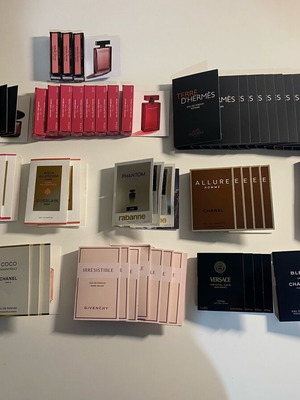 Perfume samples new, set of 64 unisex