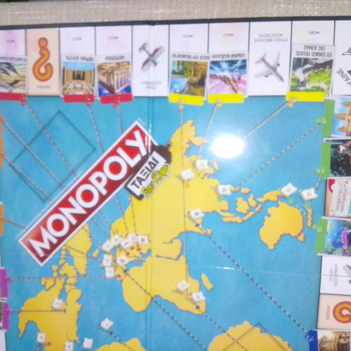 Monopoly Travel World Tour used, complete and functional board game