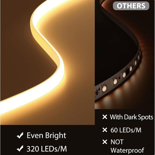 Lamomo COB LED strip 2m warm white with remote
