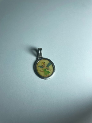Tinkerbell pendant used, yellow and silver Disney