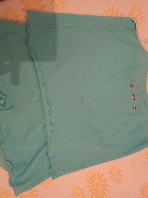Women's pajama like new, turquoise, size L