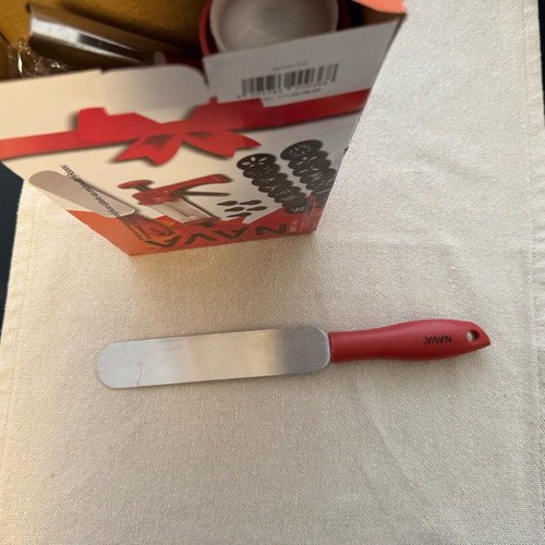 Cookie press cornet and spatula new, set of 24 pieces