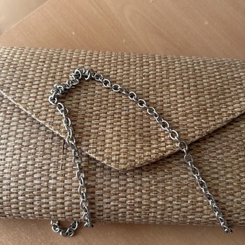 Straw Shoulder Bag Achilleas Accessories new, beige