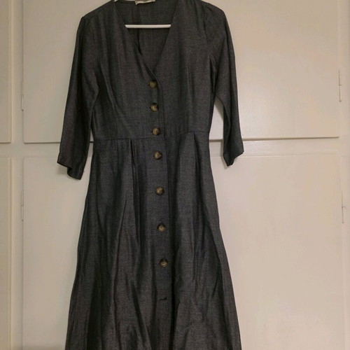 Mango gray dress like new, size S