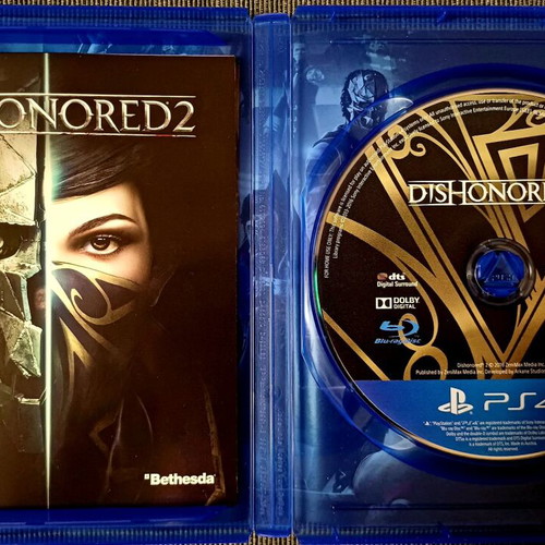 Dishonored 2 PS4 game used, complete and in excellent condition