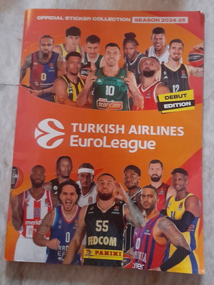 Panini EuroLeague 2024-25 άλμπουμ αυτοκόλλητων μεταχειρισμένο, 364 από 424 αυτοκόλλητα
