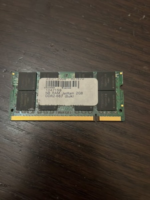 Transcend JetRam 2GB DDR2-667 SO-DIMM Laptop RAM used