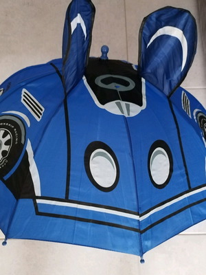Children's umbrella like new, black and blue