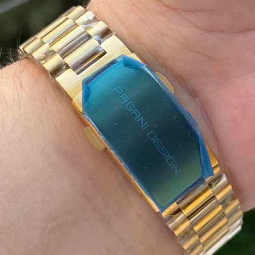 Pagani Design men's watch like new, gold color, automatic