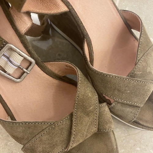 Fratelli Karida shoes platform sandals size 37 new green