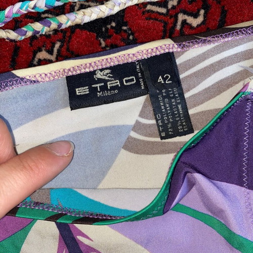 Etro Microscopic Bikini like new, multicolor, Italian luxury