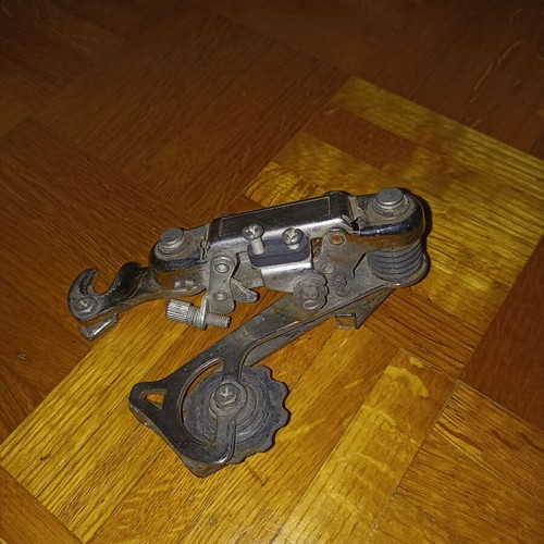Bicycle derailleur silver used