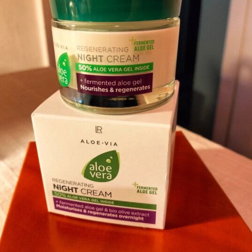 Night cream aloe vera new, regenerating with fermented gel and olive extract