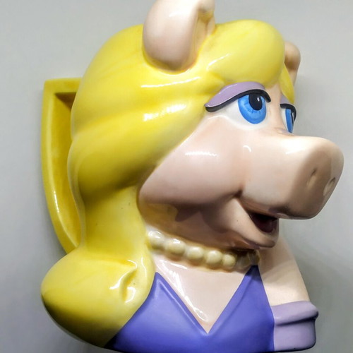 Vintage large ceramic Miss Piggy mug from Muppets Disney new