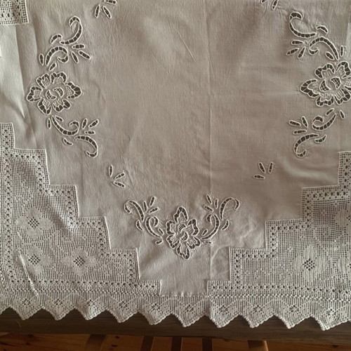 Handmade square linen new 1.00x1.00