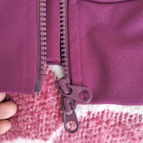H&M Move sports jacket used, size Medium, purple with shiny texture
