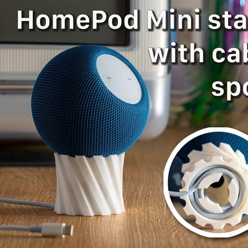 Apple HomePod Mini stand καινούργιο με έξυπνο οργανωτή καλωδίων