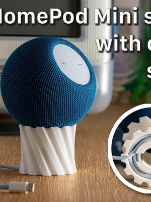 Apple HomePod Mini stand καινούργιο με έξυπνο οργανωτή καλωδίων