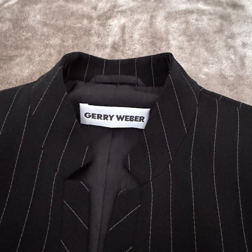 Gerry Weber retro pinstripe jacket, black and white