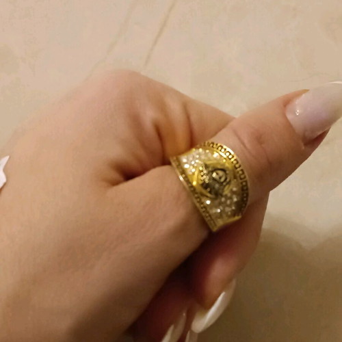 Medusa ring and bracelet like new, set