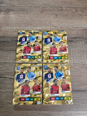 Panini FIFA 365 4 Invincible Cards 2023 like new