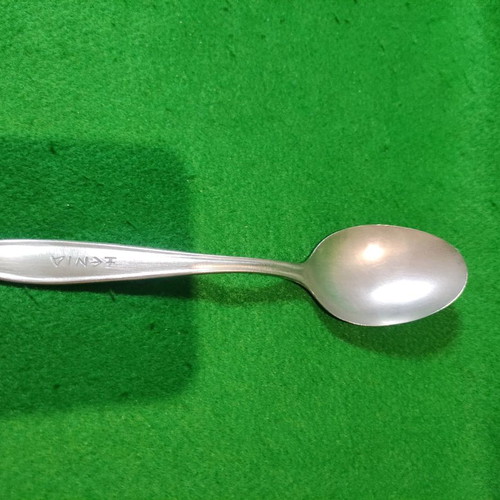 Xenia 1968 soup spoon used, Afentakis Rostfrei