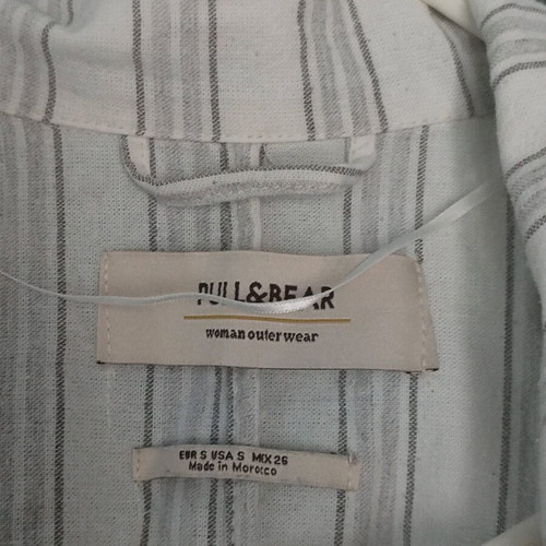 Beige striped jacket Pull & Bear like new, size S