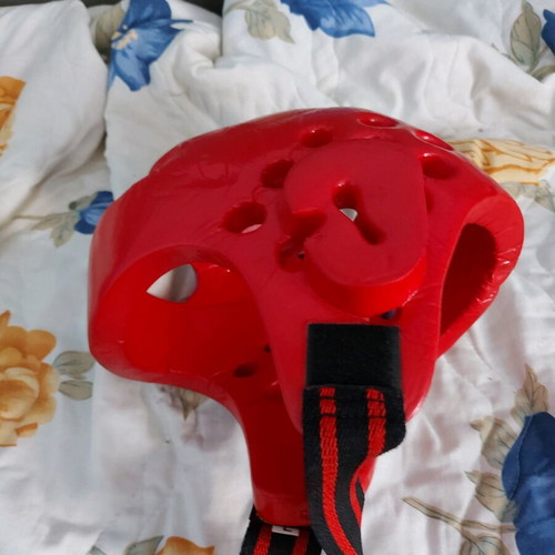 Tae Kwon Do head protector red used