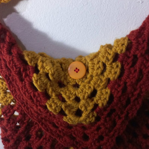 Handmade knitted shoulder bag new