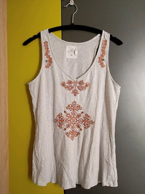 H&M women's top used, grey, size S/M