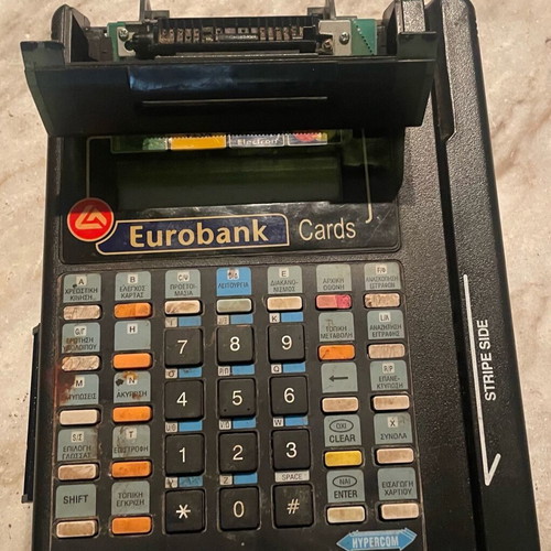 Eurobank Card Terminal used, possibly not working