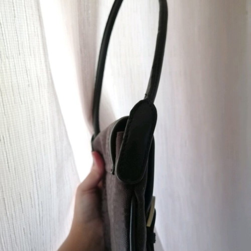 Sisley handbag dark-colored women's with metal details like new
