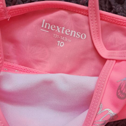 Swimsuit size 9 years like new, pink