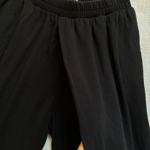 Ioanna Kourbela Basics Black Avant-Garde Asymmetric Draped Crossover Trousers Size S