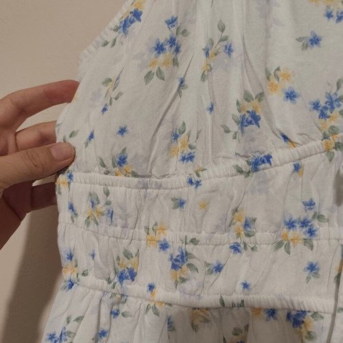 Hollister dress XL white floral, like new