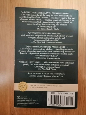 Evensong novel used in English by Gail Godwin