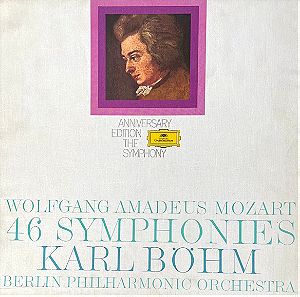 VINYL  GRAMMOPHON 46 SYMPHONIES WOLFGANG AMADEUS MOZART - KARL BOHM - printed in Germany  - Excellent condition
