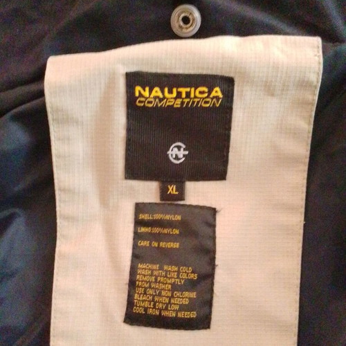 Nautica men's jacket XL like new, beige, with detachable hood