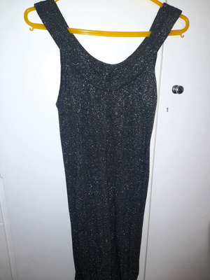 Women's short dress silver like new, size S