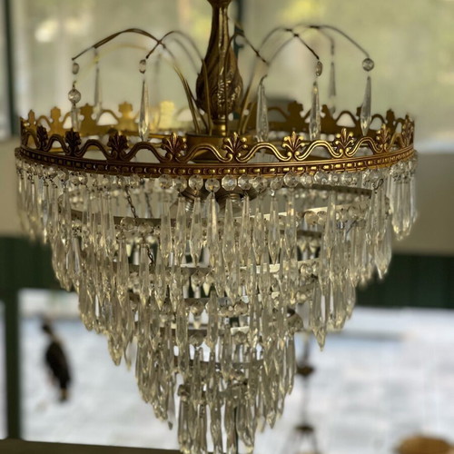 Vintage large chandelier used