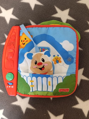 Fisher Price baby fabric book like new with sound and songs