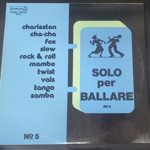 Vinyl Solo Per Ballare No 5 used, Durium 1988