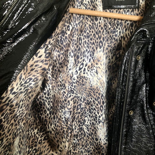 Unisex Guy Laroche leather jacket black, like new, size M