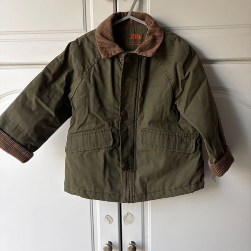 Zara jacket ανοιξιάτικο με γιακά κοτλέ, νούμερο 4 ετών, σαν καινούργιο