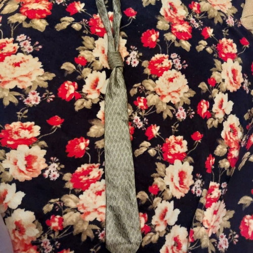 Pierre Cardin tie used, green