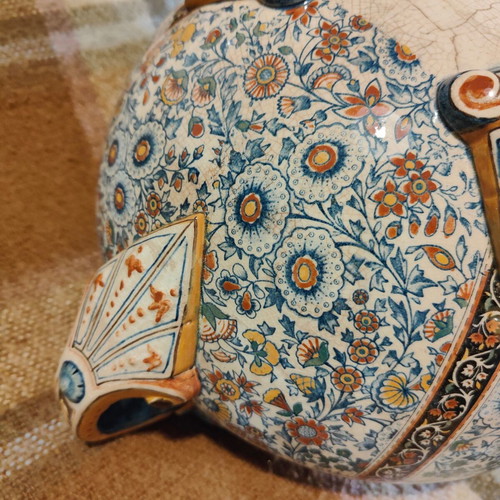 Jardiniere GIEN like new, circa 1860, French