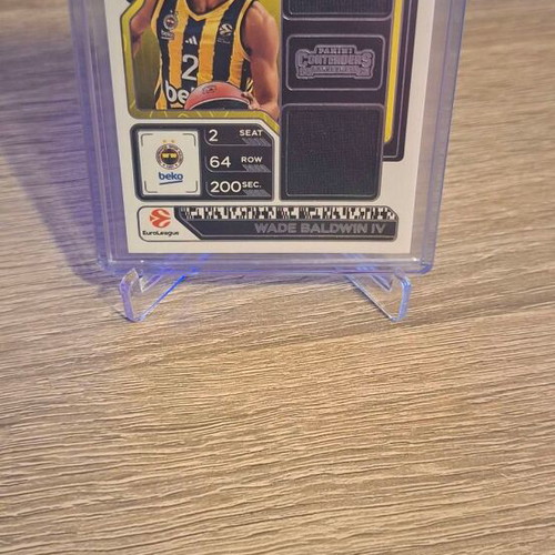 2025-26 Panini Contenders EuroLeague Basketball Wade Baldwin IV Dual Swatches card new