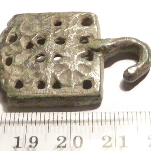 Antique bronze silver-plated buckle used, pafta, chapraz
