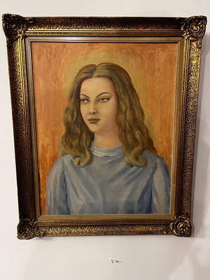 Vintage painting with frame like new