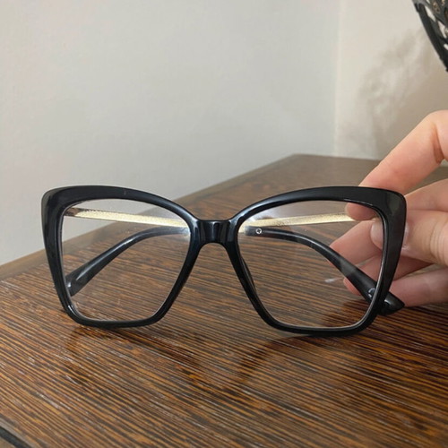 Oversized Black Fashion Glasses like new